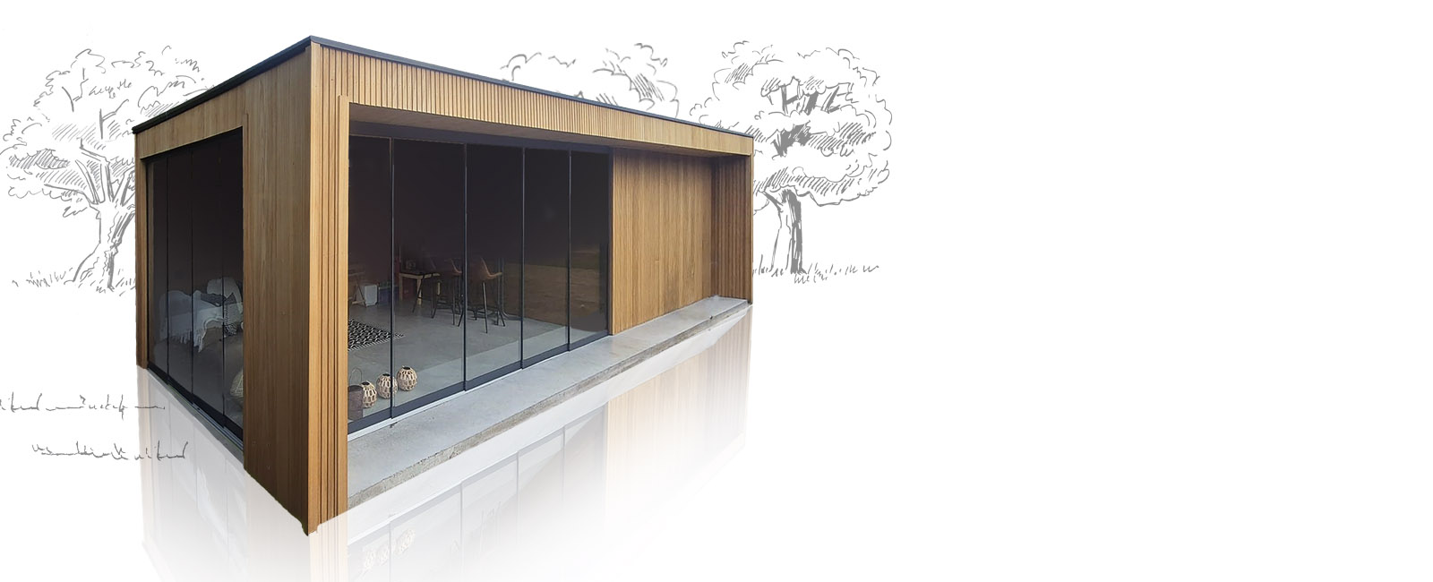 Ihr Gartenhaus, unser Stolz.
Komplett maßgefertigt und nach Ihren Wünschen.
Einen Termin vereinbaren.